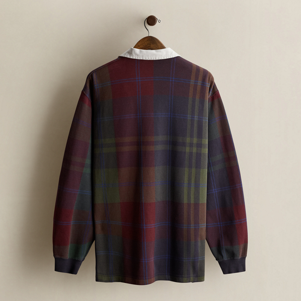 Vintage Plaid Rugby Shirt - Size L