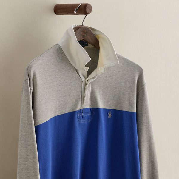Vintage Color-Blocked Rugby - Size M