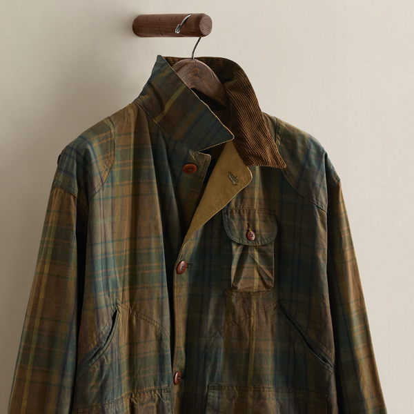 Vintage Plaid Utility Coat - Size L