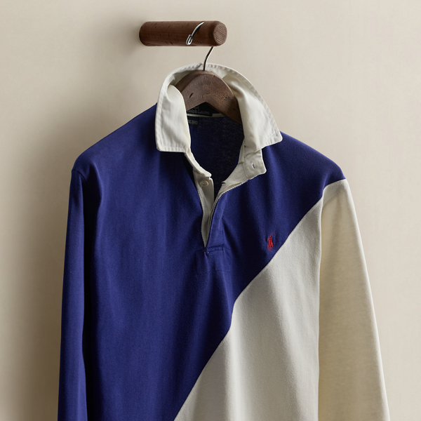 Vintage Color-Blocked Rugby - Size M