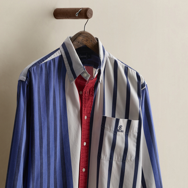 c. 1992 CP-92 Striped Shirt - Size L