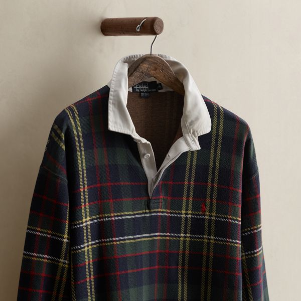 Vintage Plaid Rugby Shirt - Size XL