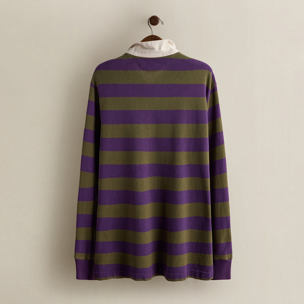 Vintage Striped Rugby Shirt - Size XL