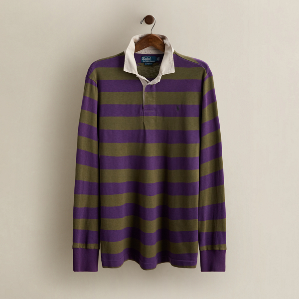 Vintage Striped Rugby Shirt - Size XL