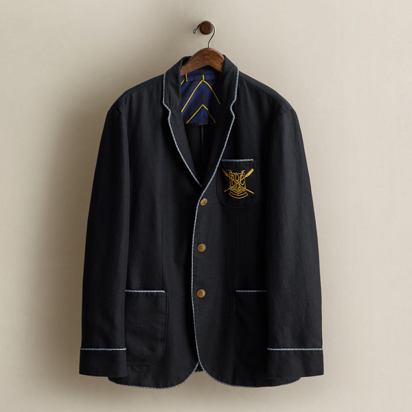 2010 Crest Linen-Blend Blazer - Size 44L