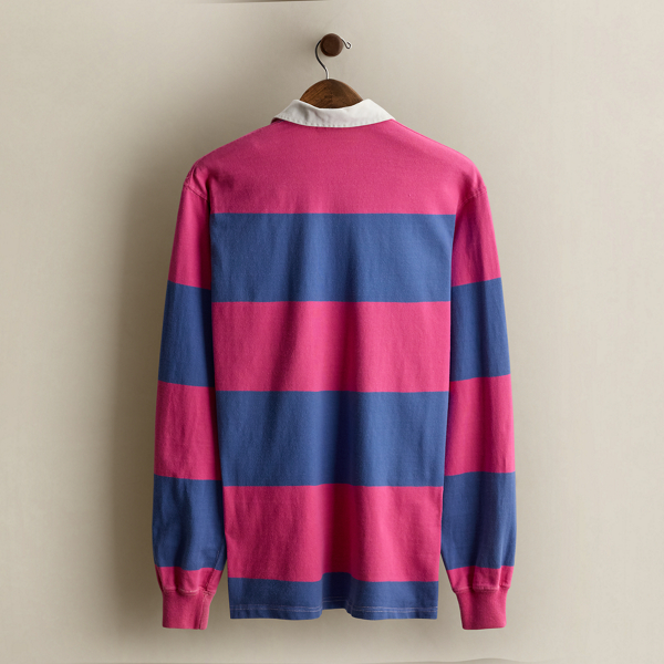 Vintage Striped Rugby Shirt - Size M