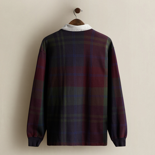 Vintage Plaid Rugby Shirt - Size L