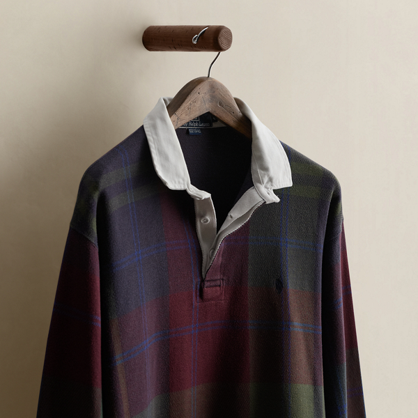 Vintage Plaid Rugby Shirt - Size L
