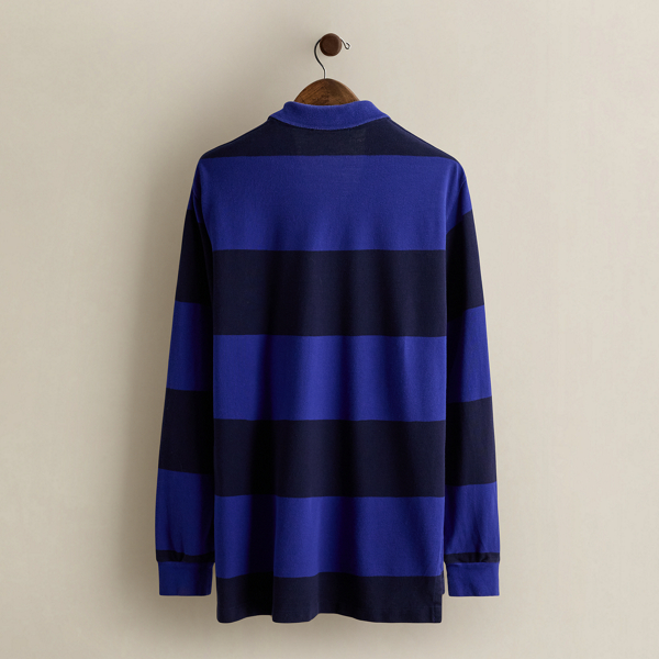 Vintage Striped Polo Shirt - Size L
