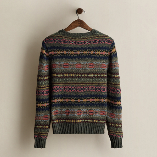 Vintage Patterned Sweater - Size S