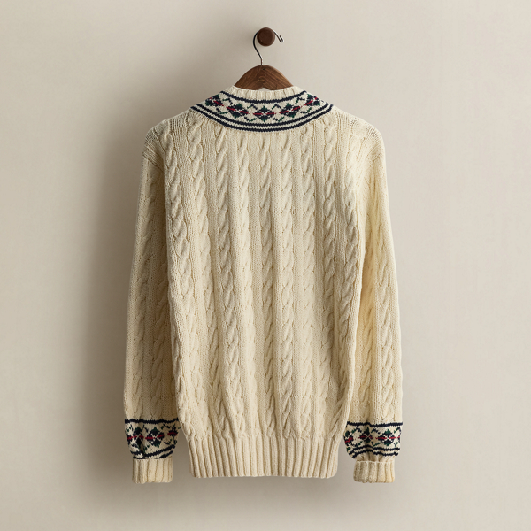 2001 Hand-Knit Cricket Sweater - Size M