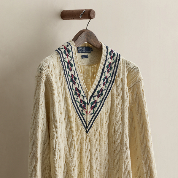 2001 Hand-Knit Cricket Sweater - Size M