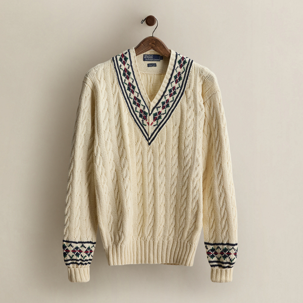 2001 Hand-Knit Cricket Sweater - Size M