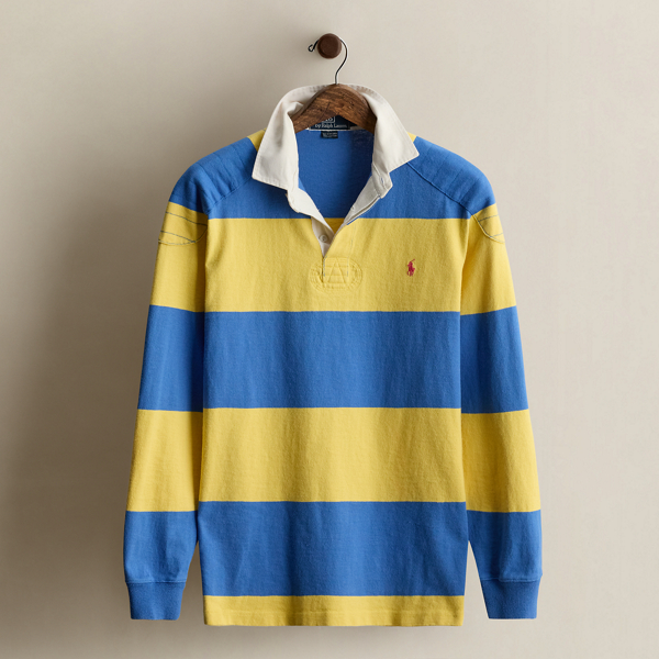 Vintage Striped Rugby Shirt - Size S