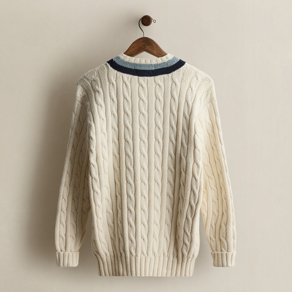 c. 1995 Hand-Knit Sweater - Size L