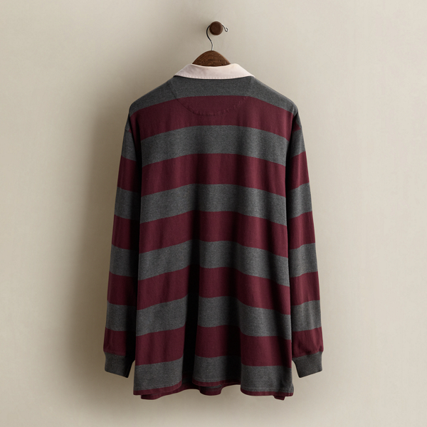 Vintage Striped Rugby Shirt - Size XXL
