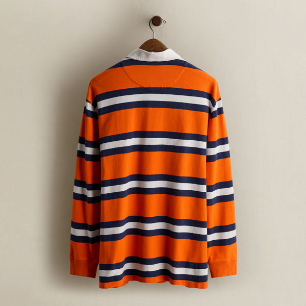 Vintage Striped Rugby Shirt - Size XL