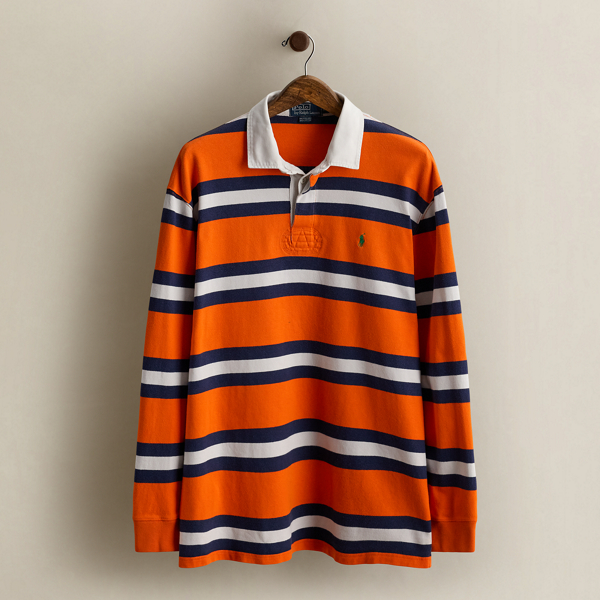 Vintage Striped Rugby Shirt - Size XL