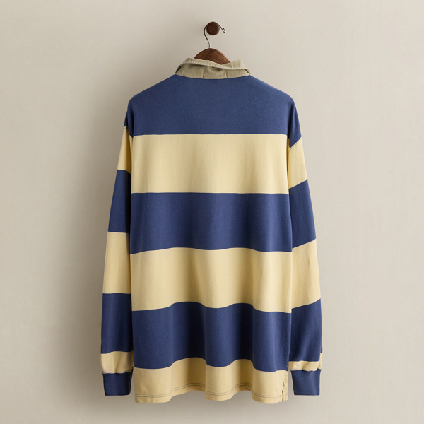 Vintage Striped Rugby Shirt - Size XL