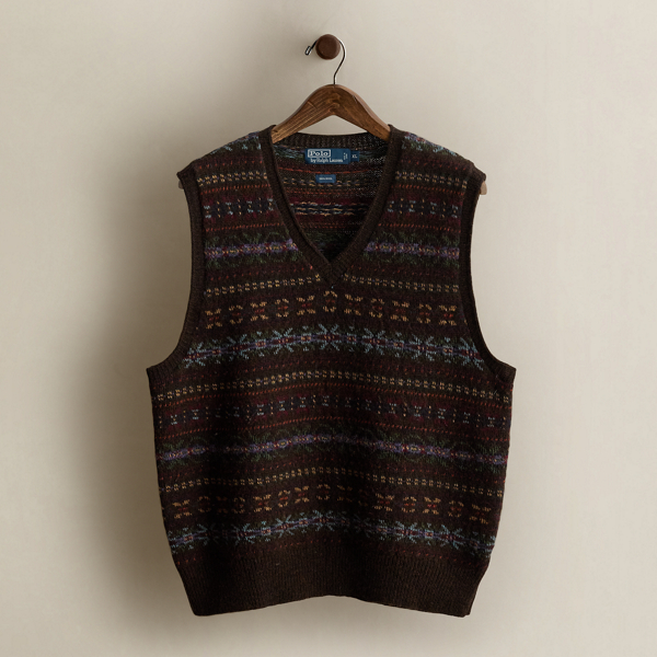 2009 Patterned Sweater Vest - Size XL