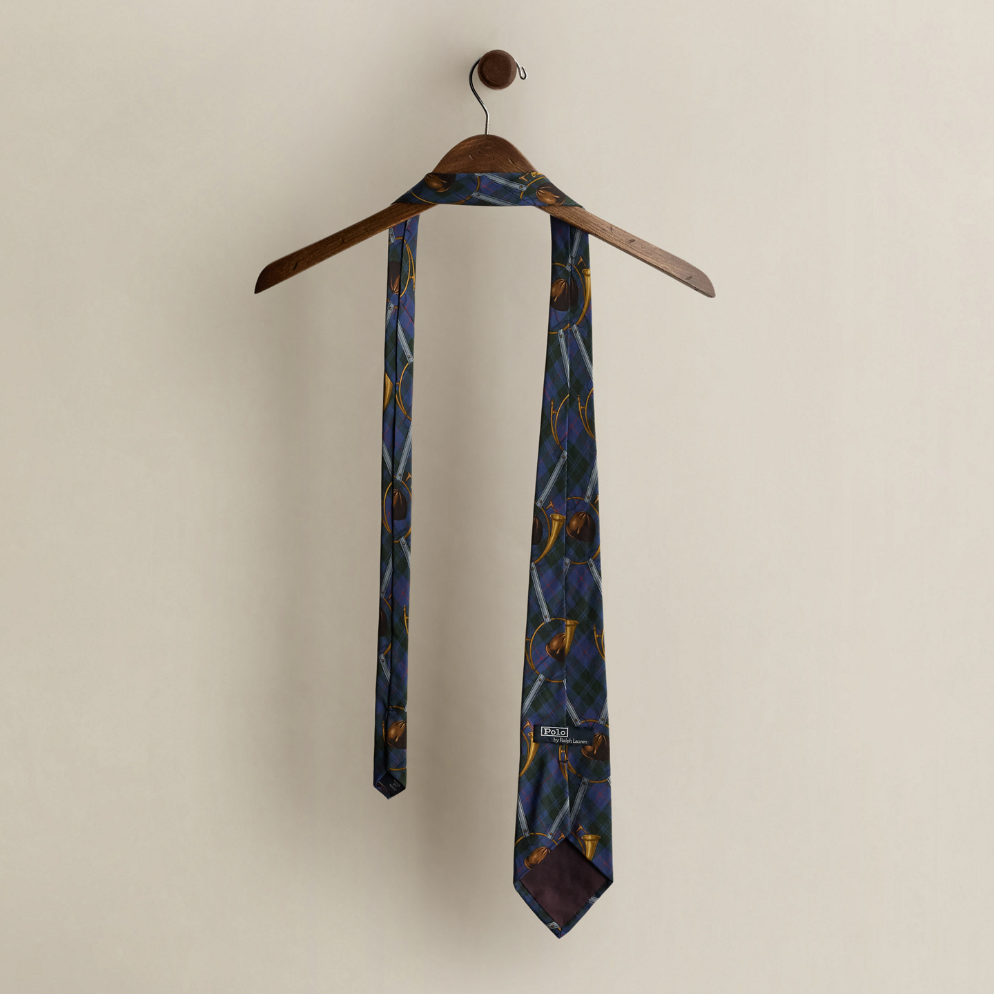 Мужской галстук Ralph Lauren Vintage Equestrian-Print Silk Tie, цвет: Разноцветный — фото 1