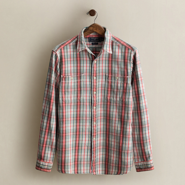 c. 1995 Polo Sport Plaid Shirt - Size L