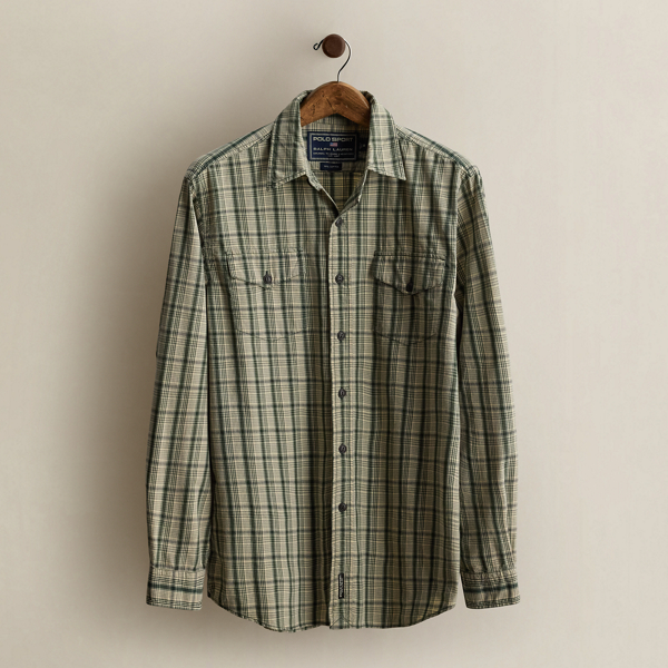 c. 1995 Plaid Workshirt - Size M