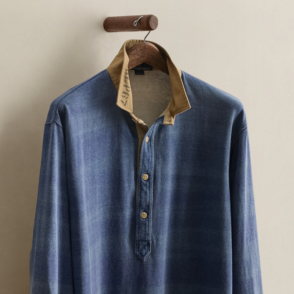 Vintage Marled Rugby Shirt - Size XL