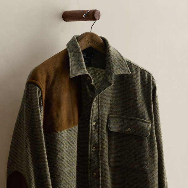 Vintage Wool Tweed Shirt - Size L