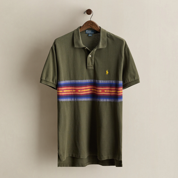 2003 Striped Polo Shirt - Size L