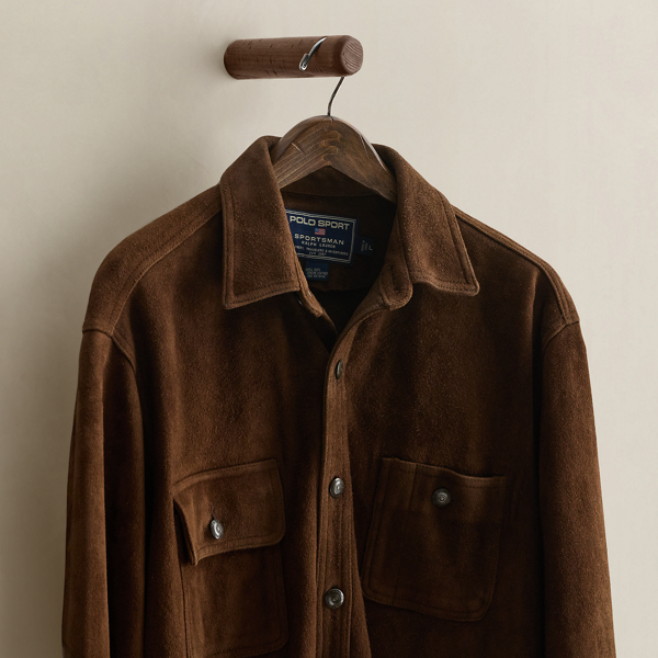 c. 1995 Polo Sport Suede Jacket - Size L