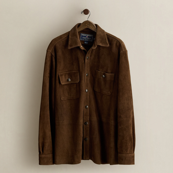 c. 1995 Polo Sport Suede Jacket - Size L