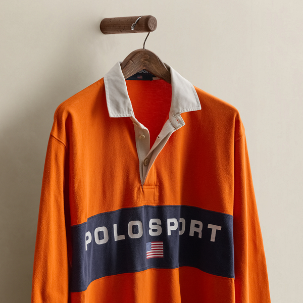 c. 1990 Polo Sport Rugby Shirt - Size L
