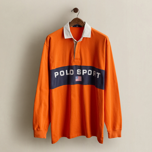 c. 1990 Polo Sport Rugby Shirt - Size L