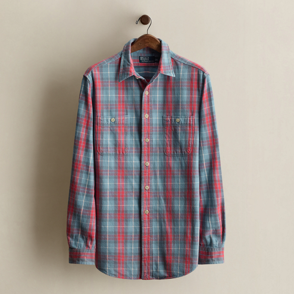 c. 2000 Plaid Workshirt - Size L