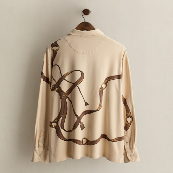 1991 Equestrian-Print Polo - Size L