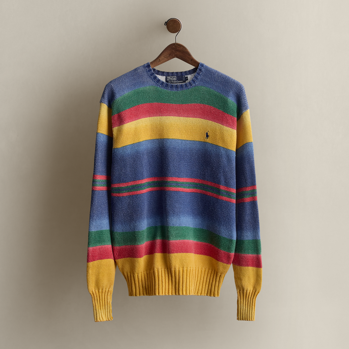 1993 Striped Cotton Sweater - Size M 1993 Striped Cotton Sweater - Size M