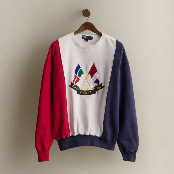 VIP【関税送料無料】希少 POLO RALPH LAUREN WHITE SWEATSHIRT The Wimbledon Online Shop ︳ Wimbledon x Polo Ralph Lauren