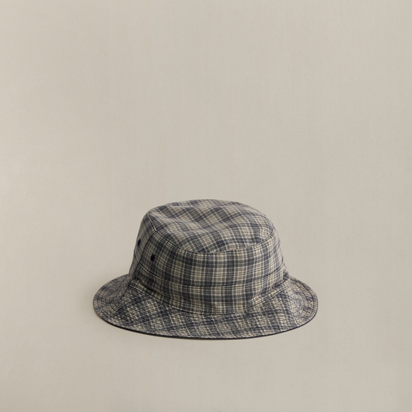 c. 2000s Plaid Bucket Hat - Size XL