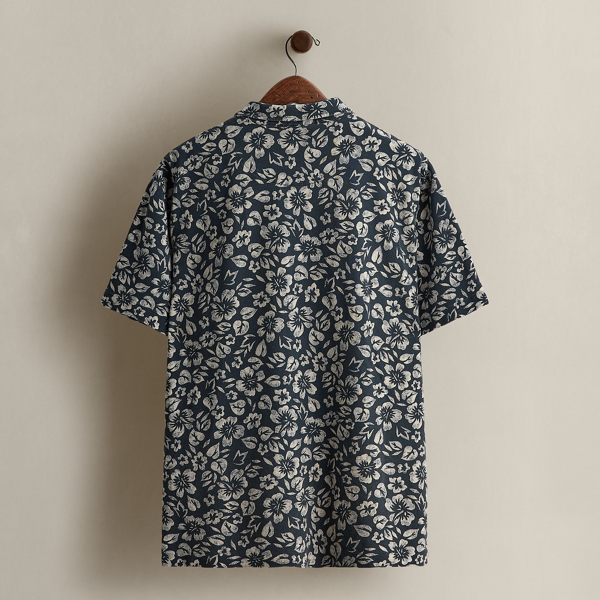 c. 2000 Floral-Print Polo