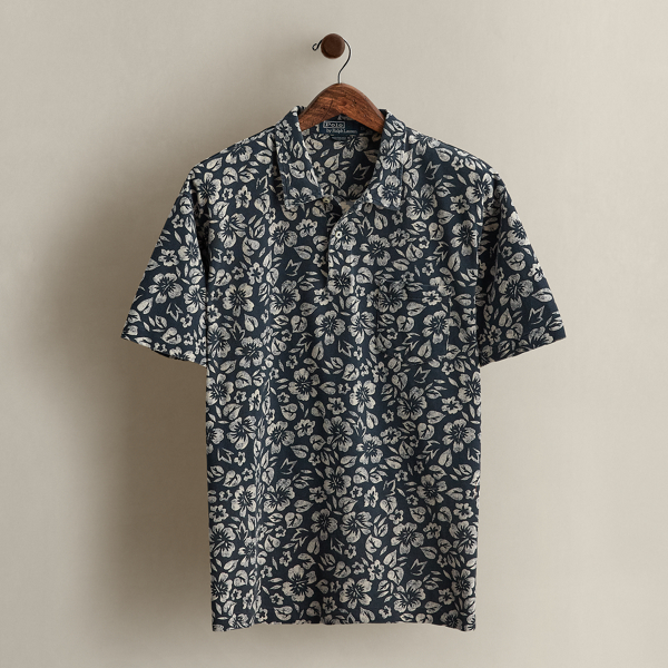 c. 2000 Floral-Print Polo