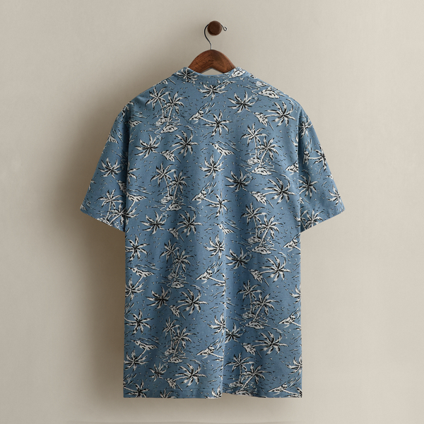 2000 Tropical-Print Polo Shirt