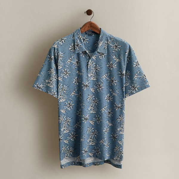 2000 Tropical-Print Polo Shirt