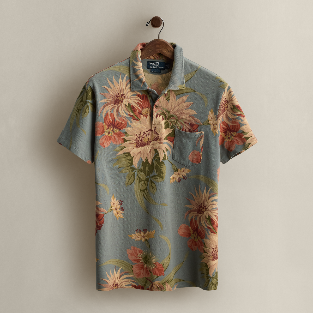 Ralph Lauren Home Ralph Lauren's ポロシャツ カスタム スリム フィット ストレッチ メッシュ ポロシャツ