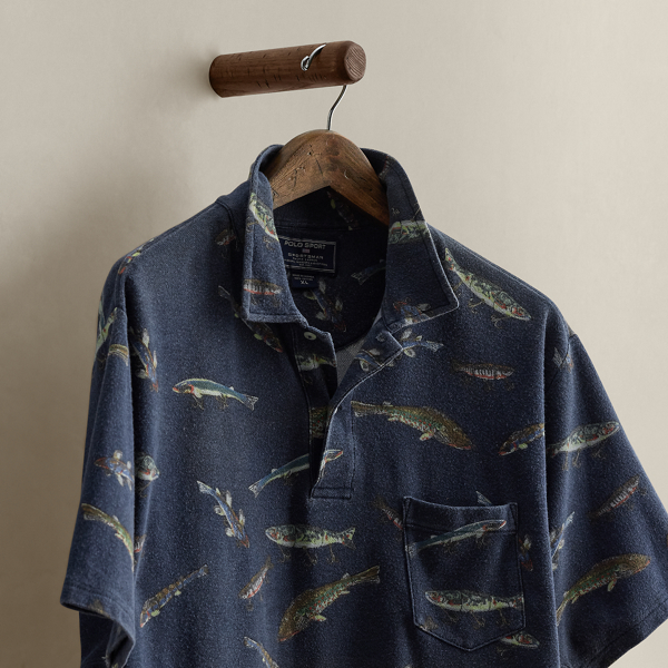 1999 Polo Sport Fish-Print - Size XL