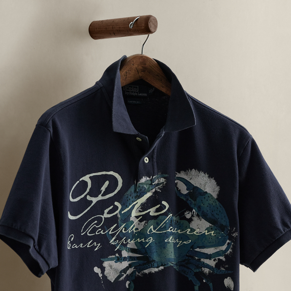2006 Crab-Print Polo Shirt