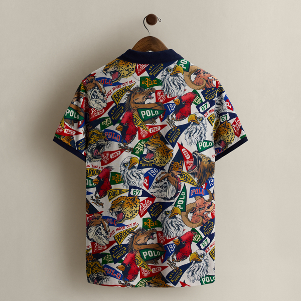 2019 Collage-Print Polo Shirt