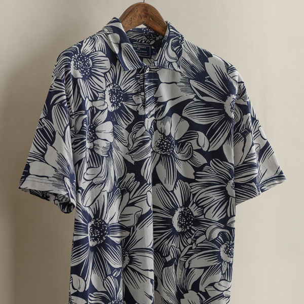 2001 Polo Sport Floral Polo - Size L