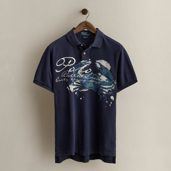 Men's Blue Ralph Lauren Vintage Polo Shirts | Ralph Lauren