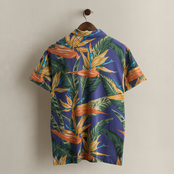 2010 Floral-Print Polo Shirt